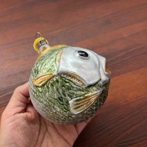 Anthropologie Blowfish Christmas Ornament